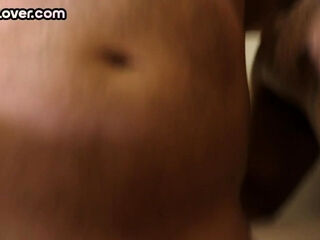 Bisex busty MILF in pantyhose gives 3way closeup BJ and HJ