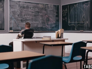 School teachers MILF threesome in class