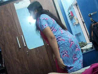 Malayali step mother hot sex with step son while step son wife not in home