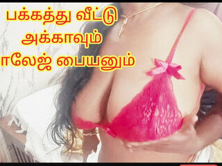 A horny housewife seduced and fucked by neighbour young boy -with Tamil Audio and real moaning