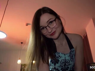 German Teen Maid TinyEmily POV Fuck