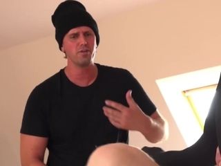 A hot wife gets anal fucked by a burglar while her husband is gone