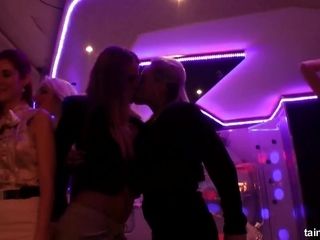First lesbian sex in the night club