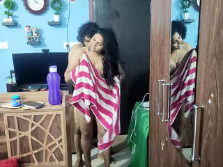 Malayali desi couple saree bath with sex day after marriage