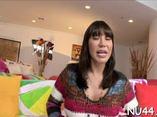 Seductive dark haired mature maid ava devine erotically thrills