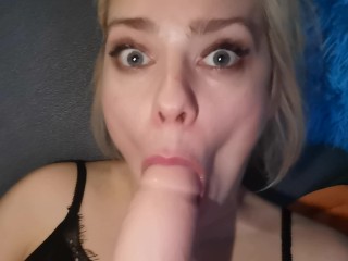 'Horny mom plays with her stepson. Swallow sperm'