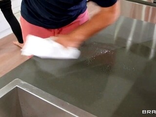 Hungry blonde girl finally fucked by her neighbor