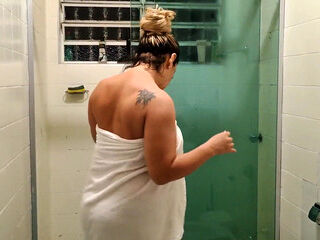 Stepson Hides in Closet to Watch His Hot Stepmom She Finds Out and Fucks Him