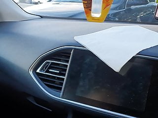 Muslim girl fucks in the car with Christian boy