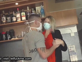 cumshot horny guy seductes blonde executor