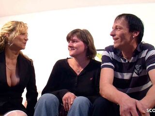 German Mature Trains Real Elderly Married Duo How To Drill In three-way