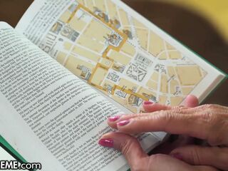 Youthfull Platinum-Blonde Makes Out With University's Elderly Librarian