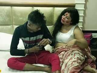 Indian Bengali Step-Mom First-Ever Hookup with 18yrs Youthfull Sonnie! With Clear Audio