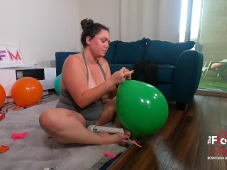 'Balloon fetish by thick chick multiple orgasms'