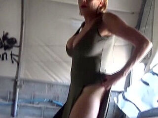 Busty Housewife Outdoors Braless Topless And Flashing Nude!