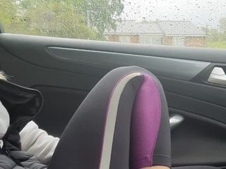 'I'm in my car, trying out my remote vibrator, its soooooo good !!'