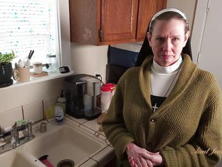 AuntJudysXXX - Naughty Horny Mature Nun Autumn Fucks the Handyman