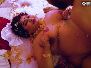 Big Boobs Desi Newly Married Virgin Wife First Night with Her Husband and Creampie Full Movie