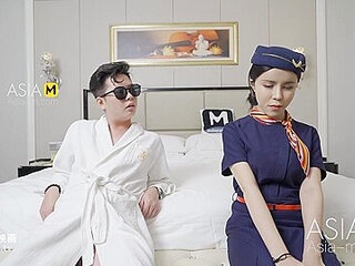 ModelMedia Asia-Seduce Stewardess Do Sex-Ou Ni-MSD-038-Best Original Asia Porn Video