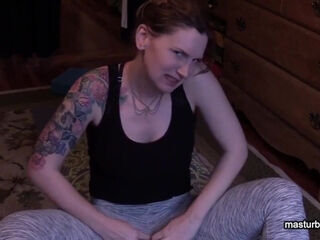 Mom Megan's gymnastic solo with hitachi