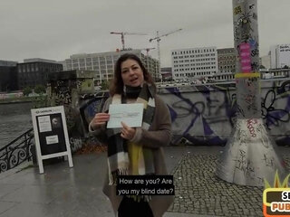 Chubby MILF gets fucked after public outdoor BJ by sex date