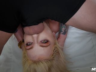 Petite Blonde Mommy Sucks Off Stepson