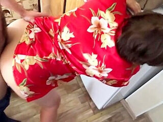 Son fucks stepmom in a big ass. Mom and son anal sex