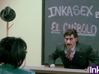 Sex school lesssion: latina girl with twintails gets pounded doggystyle