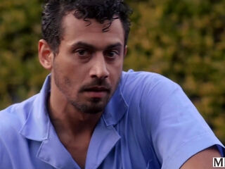 Redheaded Hoe Rides Big Latin Cock By The Pool