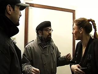 Threeway orgy for a promiscuous and anxious Italian cougar sc trio