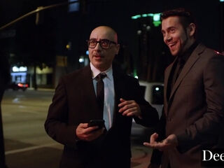 Luxury redhead milf teases her adult students in kinky threesome