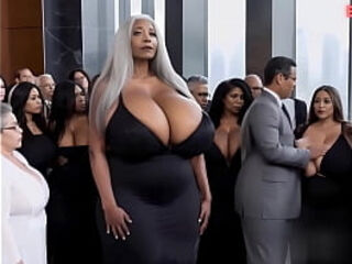 Old grandma have sex with young virgin boy in elevator and give his big dick blowjob (3D/AI/hentai)