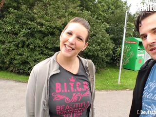 AMATEUREURO - Mature German Nymph Picked Up To Get Pummeled