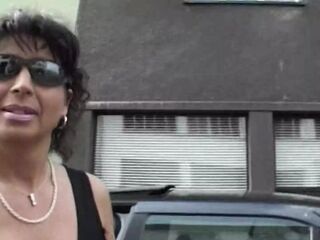 An older german female luvs getting red-hot jizm on her face