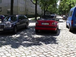 German drivers permits only beautiful sluty women to take the sit