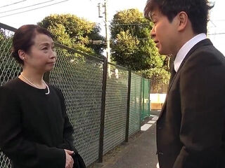 Hot japonese mature in action