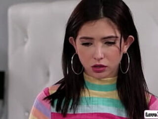 Petite babe fingers busty stepmoms pussy