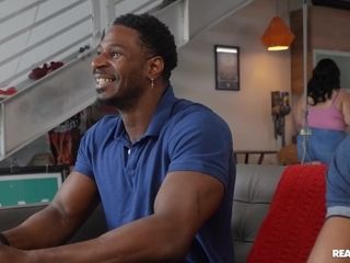 Lewd chubby MILF interracial gangbang jaw-dropping sex story