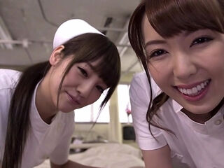 Yui Hatano with Rei Miziuna Threesome nurses