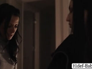 Busty stepmom licks her stepteen