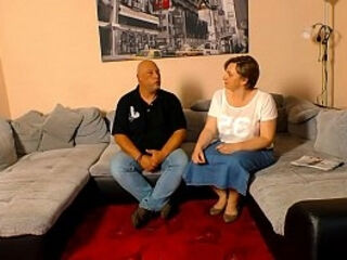 XXX OMAS - Slutty German BBW mature eats cum in raunchy hard fuck