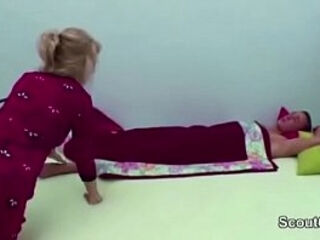 StepMom Him Up with BlowJob and Get Anal Fuck