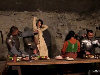 Only the wildest brown-haired honeys enjoy having dual