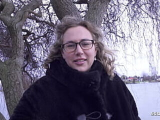 GERMAN SCOUT - Big natural Tits BBW Mature Kathy Deep Pickup for Casting Fuck