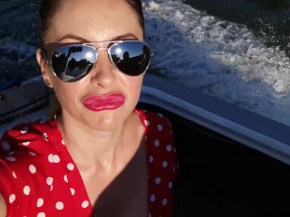 'Riding in the boat makes me hot and horny - Wet Kelly'