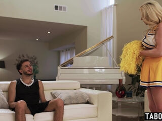 Blonde MILF tries to be a good stepmom