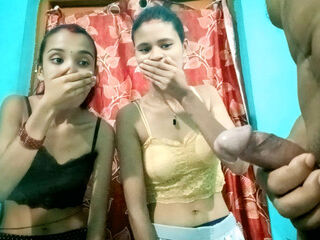 most viral indian jija sali and wife sex threesome Hindi xxx video, desi hot sali and wife tight pussy fuck with BBC jija MMS Xx