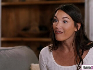 Redhead milf joins two horny roommates