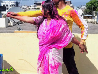 Hot Fuck on holi with widow sister-in-law.