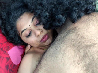 Husband and wife enkoying sex hard fuck and romance by removing nighty in bedroom part - 8